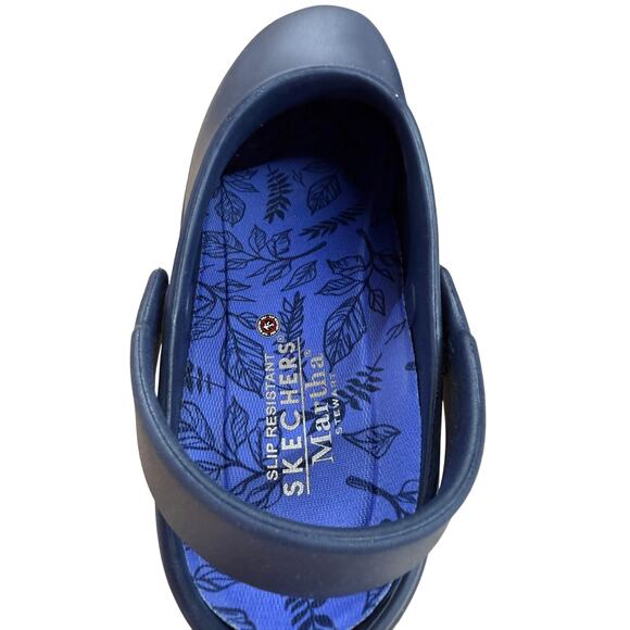 Martha Stewart Skechers Work Shoes Clogs Nevy Blue Rubber Size W8 - Picture 6 of 9